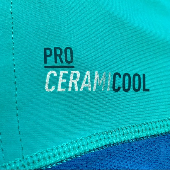 Odlo Ceramicool Pro Pool Green/Crystal Teal Base Layer Top - Picture 6 of 10